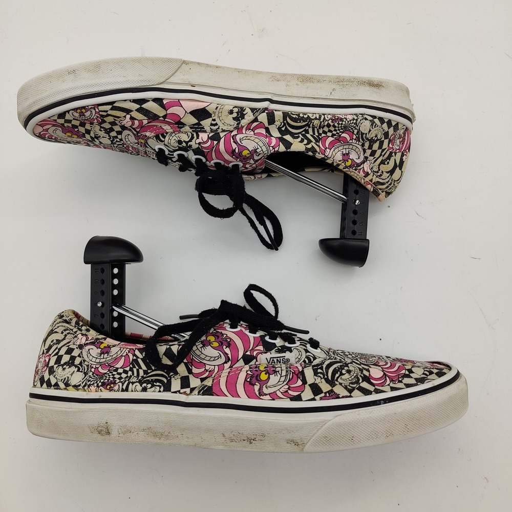 Vans x Disney Grunge Skater Alice in Wonderland Cheshire Cat Checker M 10 W 11.5 - Picture 2 of 16